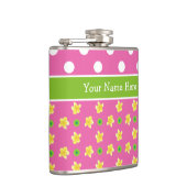 Primroses Hip Flask om roze poolpunten aan te pass Heupfles (Rechts)