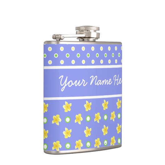 Primroses Hip Flask: personaliseren: poolpunten, b Heupfles (Rechts)