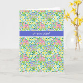 Primroses krijgen een goede Kaart, Finse begroet Kaart (Gele Bloem)