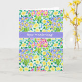 Primroses Moederdag Kaart (Gele Bloem)