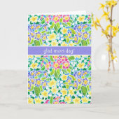 Primroses Moederdag Kaart, Zweedse Groet Kaart (Gele Bloem)