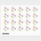 Primroses Ronde Sticker (Vel)