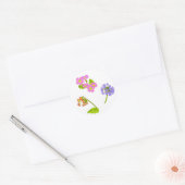 Primroses Ronde Sticker (Envelop)