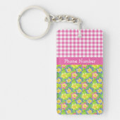 Primroses Sleutelhanger om te personaliseren: Pink (Voorkant)