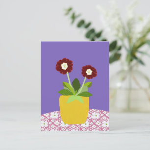 Primula aricula-Briefkaart Briefkaart