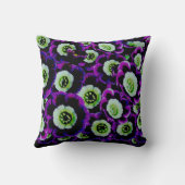 Primula Auricula Nacht Paarse decor-Zachte Kussens (Achterkant)