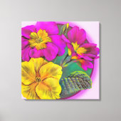 Primula canvas — handomdragerafdrukken (Voorkant)