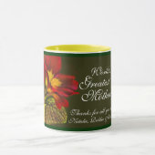 Primula floral art World's Greatest Moeder mok (Midden)