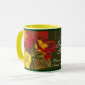 Primula floral art World's Greatest Moeder mok (Voorkant links)