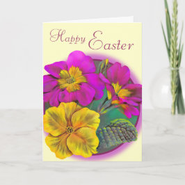 Primula Happy Paasroze kaart