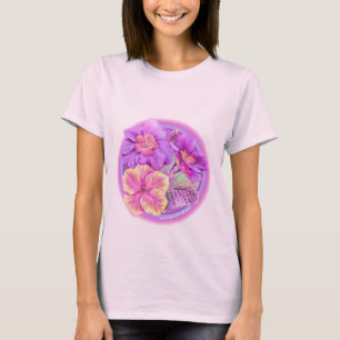 Primula primroses geschilderd T-shirt