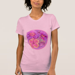 Primula primroses geschilderd T-shirt