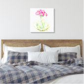 Primula roze canvas fine art wrap print (Insitu (Slaapkamer))