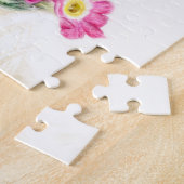 Primula roze waterverf kunst puzzel legpuzzel (Zijkant)