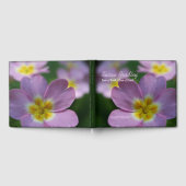 Primula Spring Flowers 1 gepersonaliseerd Memorial Gastenboek (Volledig)