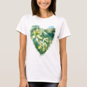 Primula veris Green Heart T-shirt (Voorkant)