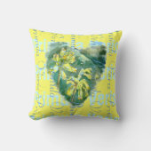 Primula Veris op Gele Cowslipharten 2 design Kussen (Voorkant)