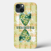 Primula Veris Sand Timer Hearts Name Case-Mate iPhone Case (Achterkant)