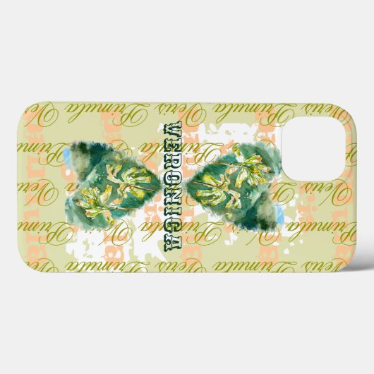 Primula Veris Sand Timer Hearts Name Case-Mate iPhone Case (Achterkant (horizontaal))