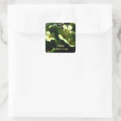 Primula vulgaris Primrose Moederdag personaliseren Vierkante Sticker (Tas)