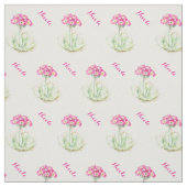 Primula waterverf botanische kunst naam stof (Swatch)