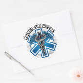 PRIMUM NON NOCERE Combat Medische Ronde Sticker (Envelop)