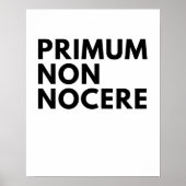 Primum Non Nocere The Nurse's Hippocratische eed Poster (Voorkant)