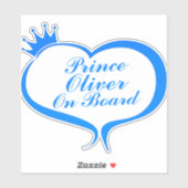 Prince aan boord van de auto sticker (Vel)