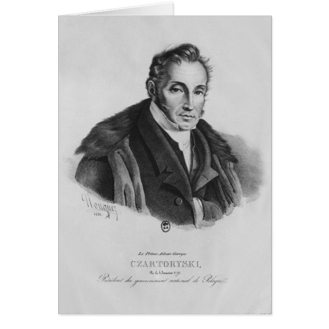 Prince Adam George Czartoryski, 1831 (Voorkant)