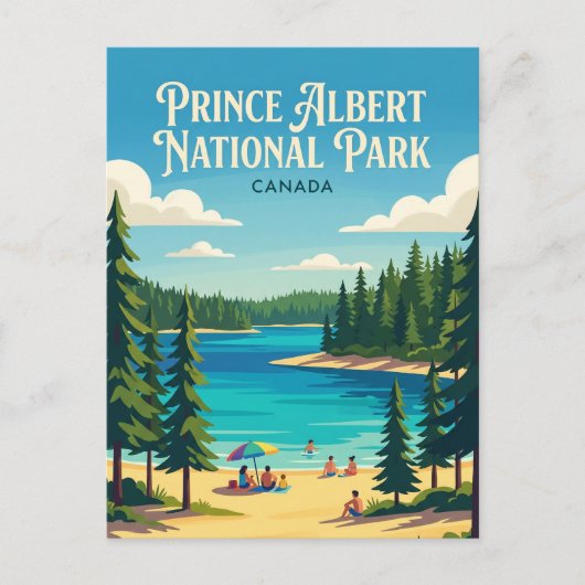Prince Albert National Park Canada Briefkaart (Voorkant)