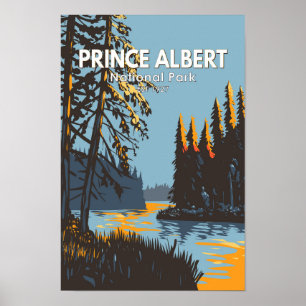 Prince Albert National Park Canada Reis  Poster