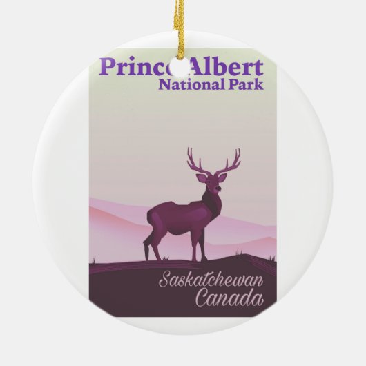 Prince Albert National Park, Saskatchewan, Canada Keramisch Ornament (Achterkant)