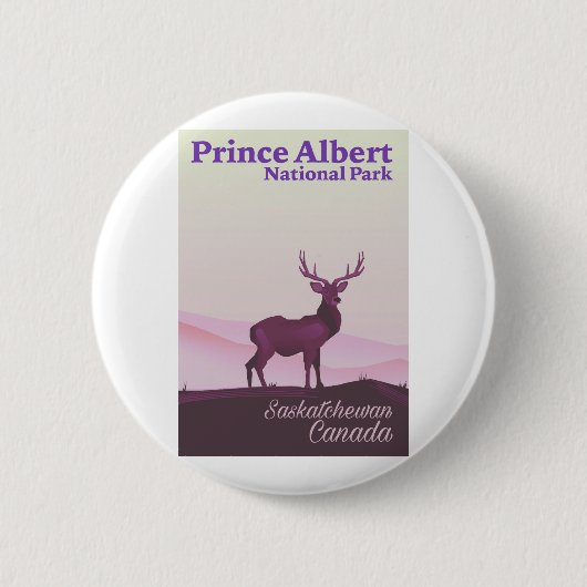 Prince Albert National Park, Saskatchewan, Canada Ronde Button 5,7 Cm (Voorkant)