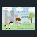 Prince and Knight Kids Birthday Party Invitation Kaart<br><div class="desc">Prince and Knight Kids Birthday Party Invitation</div>