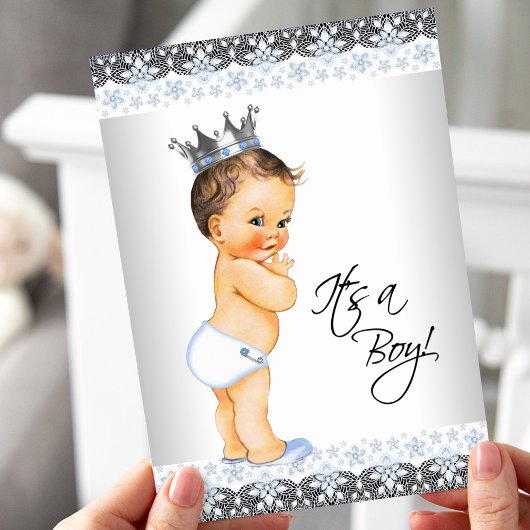 Prince Baby Boy Shower Kaart