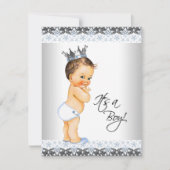 Prince Baby Boy Shower Kaart (Voorkant)