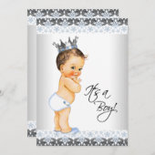  Prince Baby Boy Shower Kaart (Voorkant / Achterkant)