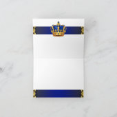 Prince Baby shower bedankkaarten Bedankkaart (Binnen)