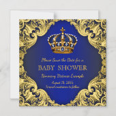 Prince Baby shower Bewaar de datum Briefkaart magn (Voorkant)