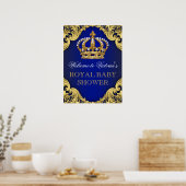 Prince Baby Shower Bord Poster (Keuken)