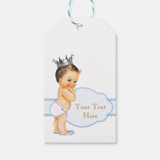 Prince Baby shower Cadeaulabel (Achterkant)