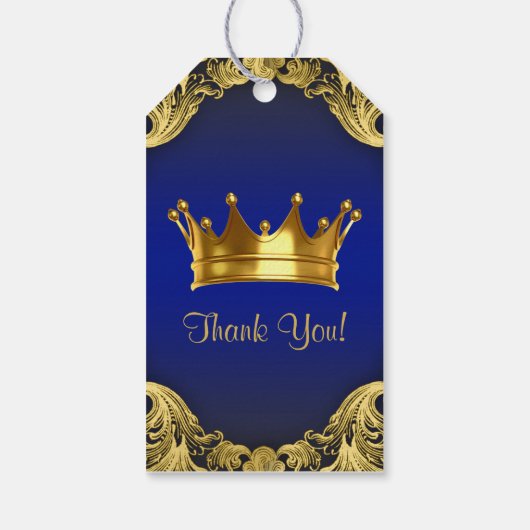 Prince Baby shower Cadeaulabel (Achterkant)