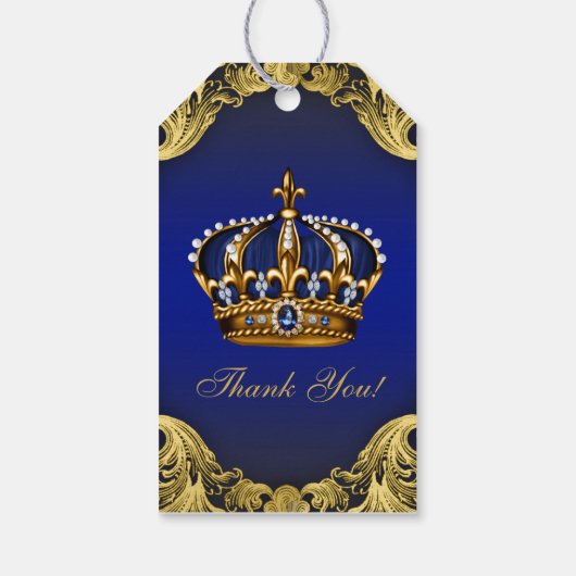 Prince Baby shower Cadeaulabel (Achterkant)