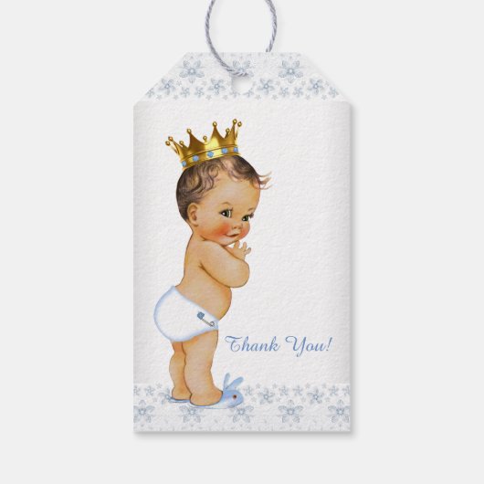 Prince Baby shower Cadeaulabel (Achterkant)