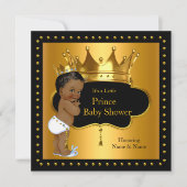 Prince Baby shower Cute Boy Crown Etnic Kaart (Voorkant)