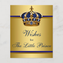 Prince Baby shower Games wenst Baby