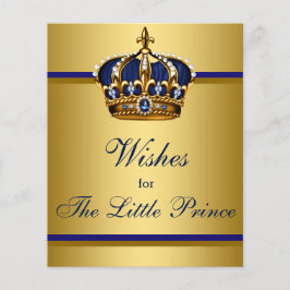 Prince Baby shower Games wenst Baby Flyer