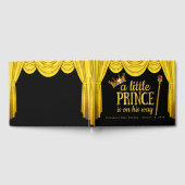 Prince Baby shower gastenboek Black Gold Prince (Volledig)