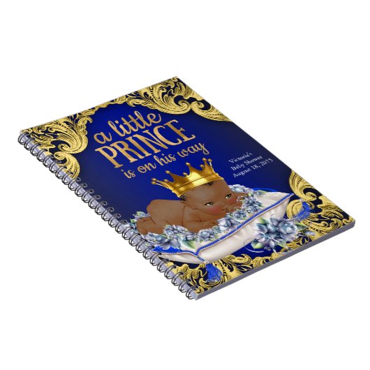 Prince Baby shower gastenboek Notitieboek (Rechterzijde)