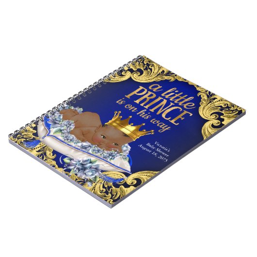 Prince Baby shower gastenboek Notitieboek (Linkerzijde)